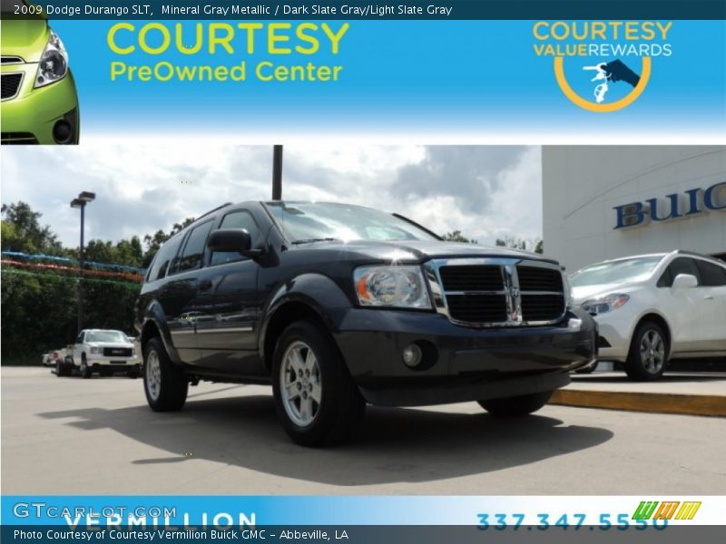 Mineral Gray Metallic / Dark Slate Gray/Light Slate Gray 2009 Dodge Durango SLT