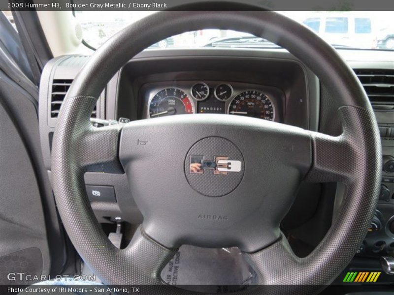 Boulder Gray Metallic / Ebony Black 2008 Hummer H3