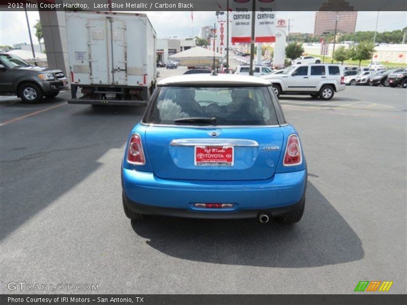 Laser Blue Metallic / Carbon Black 2012 Mini Cooper Hardtop