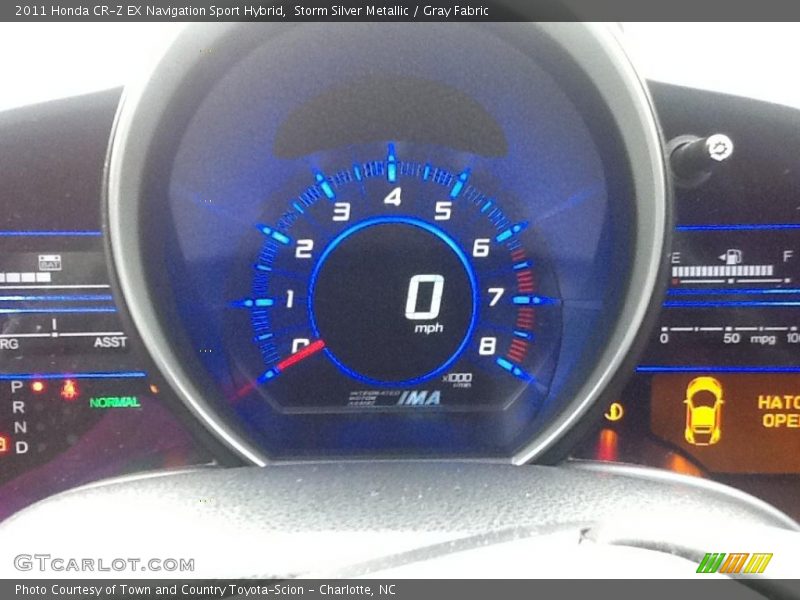 Storm Silver Metallic / Gray Fabric 2011 Honda CR-Z EX Navigation Sport Hybrid