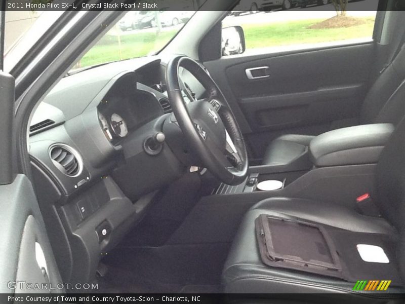 Crystal Black Pearl / Black 2011 Honda Pilot EX-L