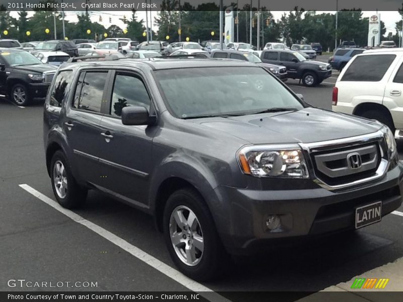 Crystal Black Pearl / Black 2011 Honda Pilot EX-L