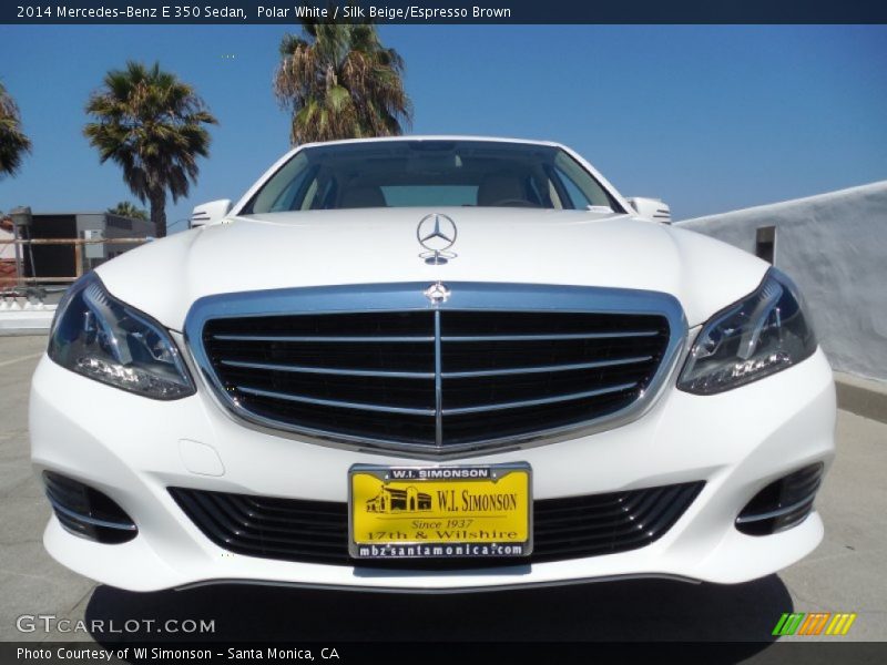 Polar White / Silk Beige/Espresso Brown 2014 Mercedes-Benz E 350 Sedan