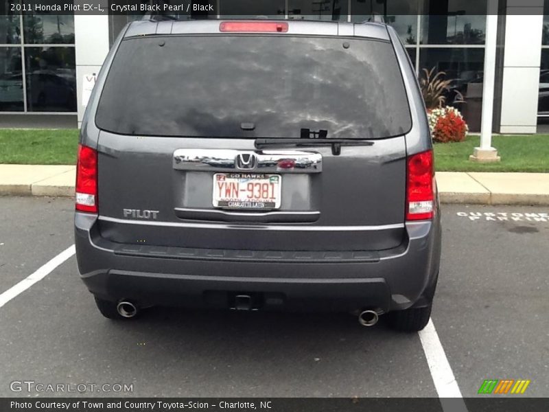 Crystal Black Pearl / Black 2011 Honda Pilot EX-L