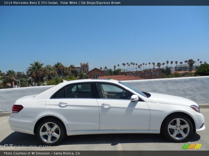 Polar White / Silk Beige/Espresso Brown 2014 Mercedes-Benz E 350 Sedan