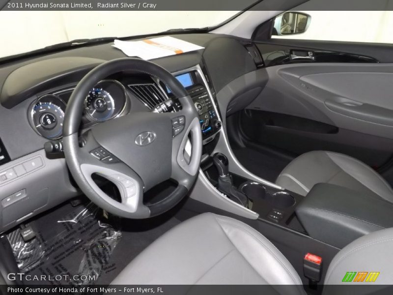 Radiant Silver / Gray 2011 Hyundai Sonata Limited