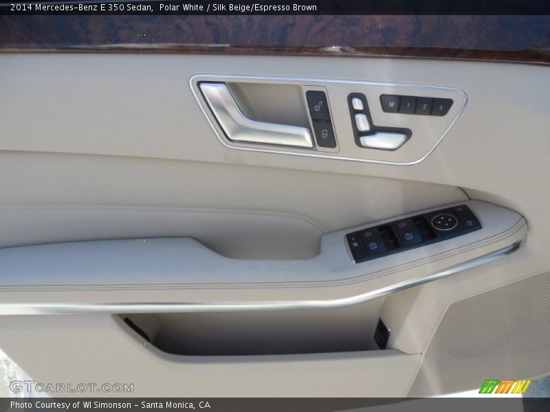 Polar White / Silk Beige/Espresso Brown 2014 Mercedes-Benz E 350 Sedan