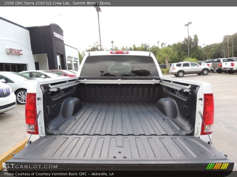 Summit White / Ebony 2008 GMC Sierra 1500 SLE Crew Cab