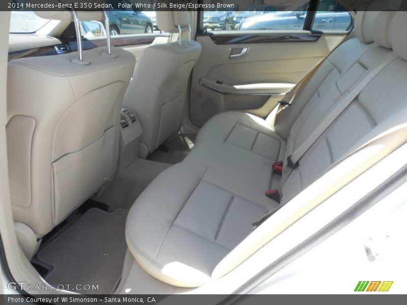 Polar White / Silk Beige/Espresso Brown 2014 Mercedes-Benz E 350 Sedan
