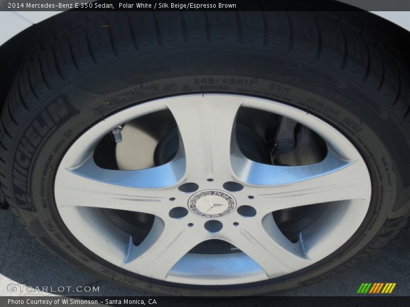 Polar White / Silk Beige/Espresso Brown 2014 Mercedes-Benz E 350 Sedan