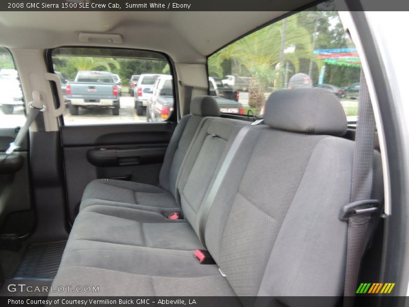Summit White / Ebony 2008 GMC Sierra 1500 SLE Crew Cab