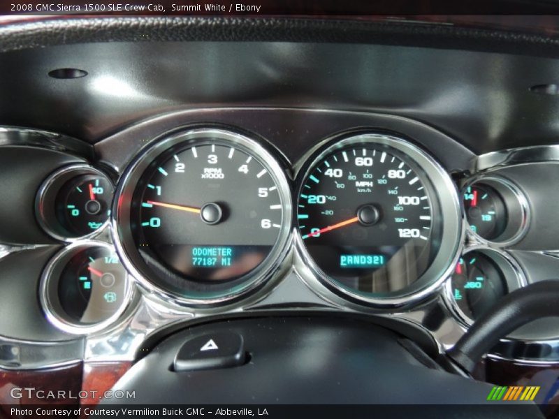 Summit White / Ebony 2008 GMC Sierra 1500 SLE Crew Cab