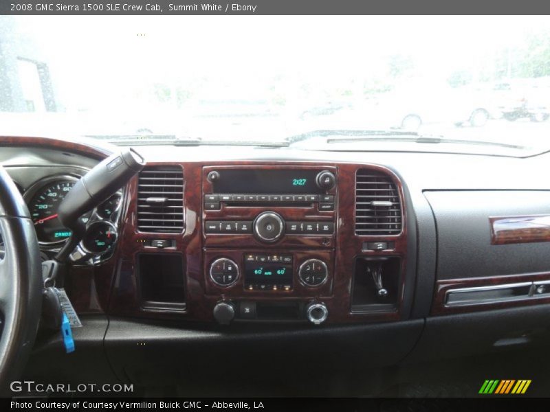 Summit White / Ebony 2008 GMC Sierra 1500 SLE Crew Cab