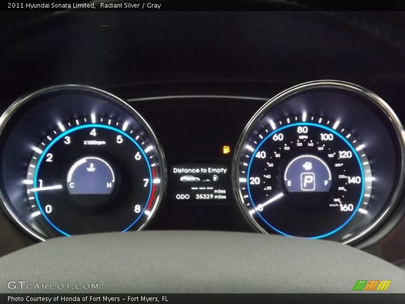 Radiant Silver / Gray 2011 Hyundai Sonata Limited