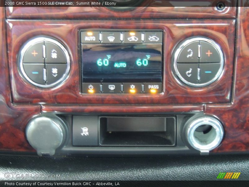 Summit White / Ebony 2008 GMC Sierra 1500 SLE Crew Cab
