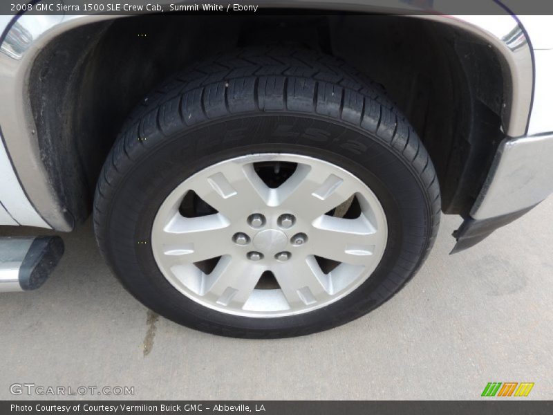 Summit White / Ebony 2008 GMC Sierra 1500 SLE Crew Cab