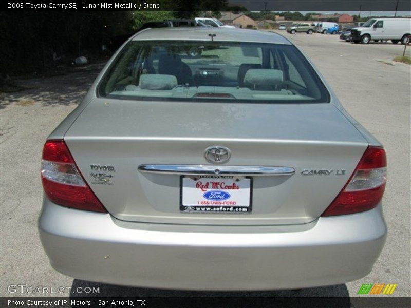 Lunar Mist Metallic / Stone 2003 Toyota Camry SE