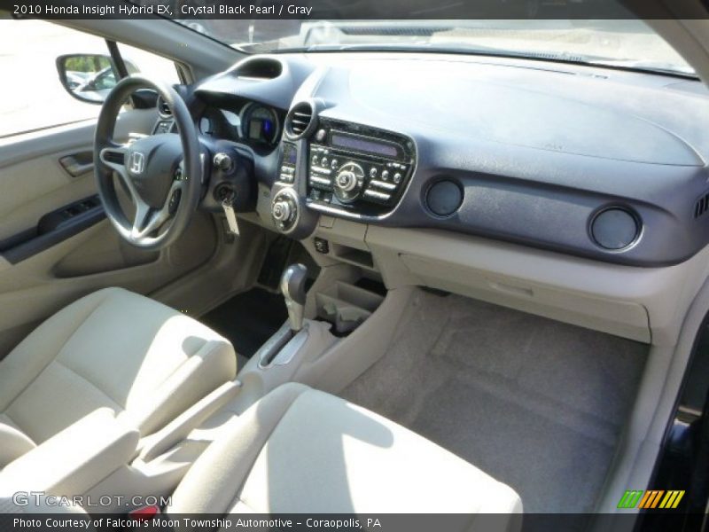 Crystal Black Pearl / Gray 2010 Honda Insight Hybrid EX