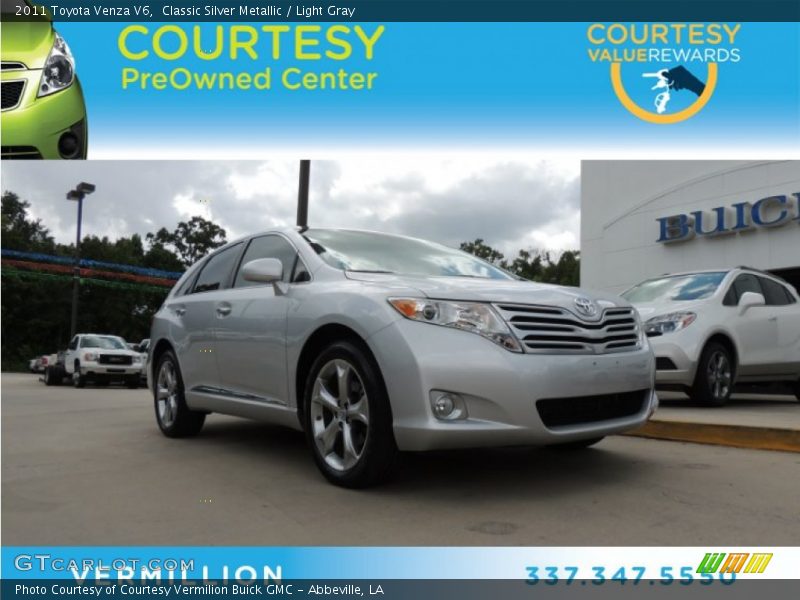 Classic Silver Metallic / Light Gray 2011 Toyota Venza V6