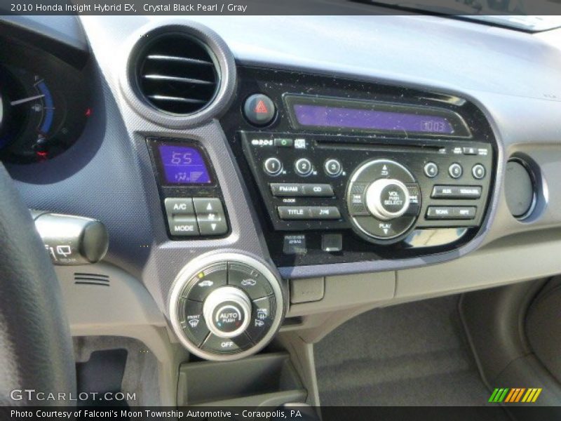 Crystal Black Pearl / Gray 2010 Honda Insight Hybrid EX