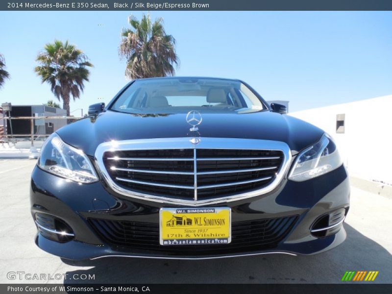 Black / Silk Beige/Espresso Brown 2014 Mercedes-Benz E 350 Sedan