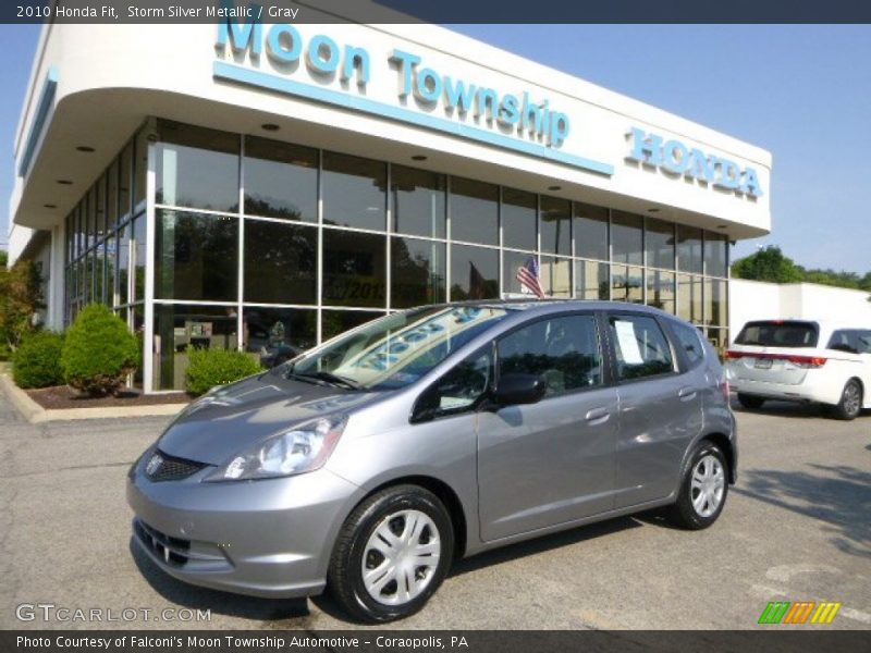 Storm Silver Metallic / Gray 2010 Honda Fit