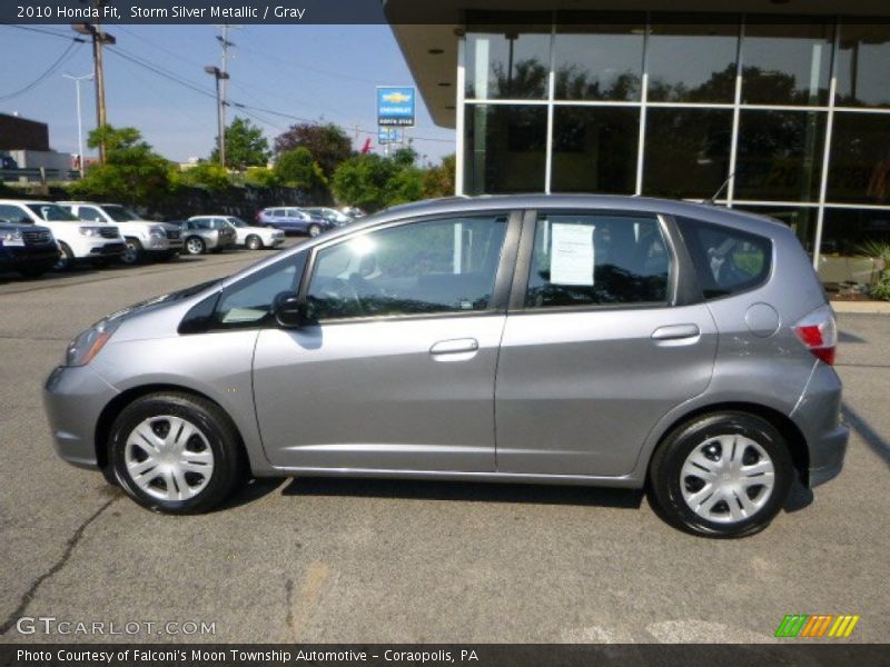 Storm Silver Metallic / Gray 2010 Honda Fit