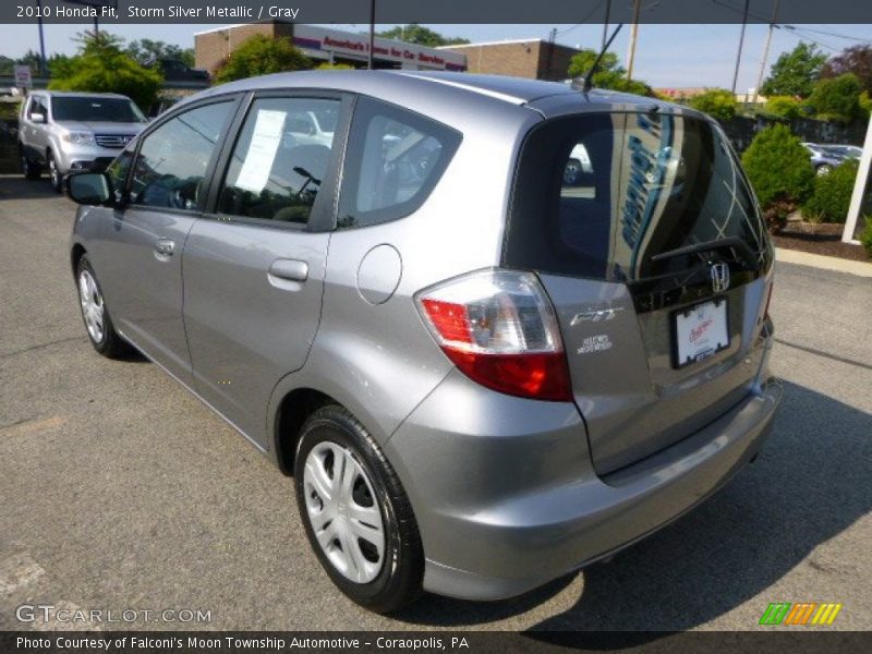 Storm Silver Metallic / Gray 2010 Honda Fit