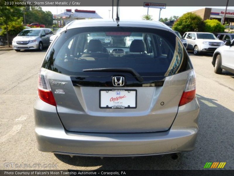 Storm Silver Metallic / Gray 2010 Honda Fit