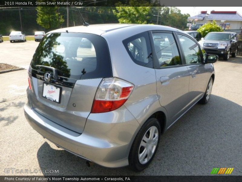 Storm Silver Metallic / Gray 2010 Honda Fit