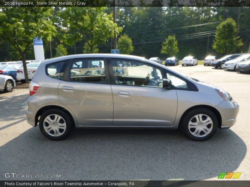 Storm Silver Metallic / Gray 2010 Honda Fit