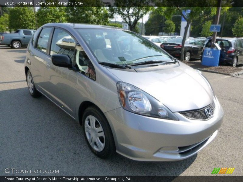 Storm Silver Metallic / Gray 2010 Honda Fit