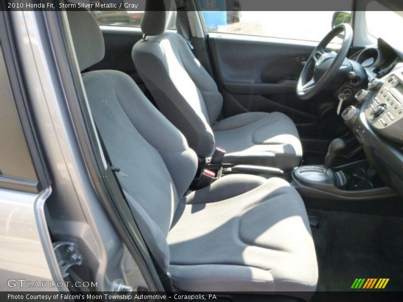 Storm Silver Metallic / Gray 2010 Honda Fit
