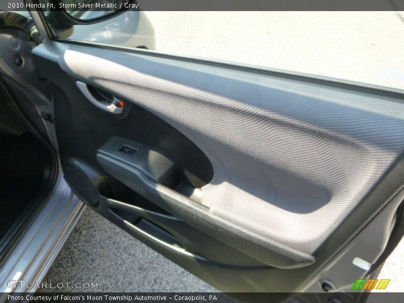 Storm Silver Metallic / Gray 2010 Honda Fit