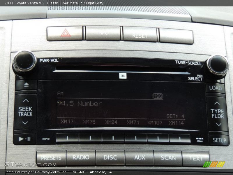 Classic Silver Metallic / Light Gray 2011 Toyota Venza V6