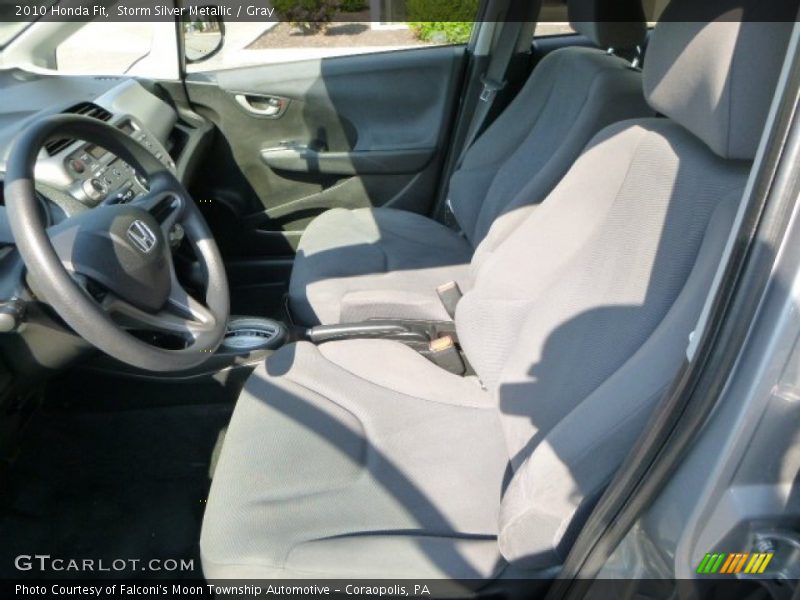 Storm Silver Metallic / Gray 2010 Honda Fit
