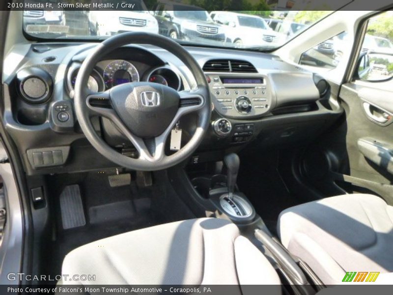 Storm Silver Metallic / Gray 2010 Honda Fit