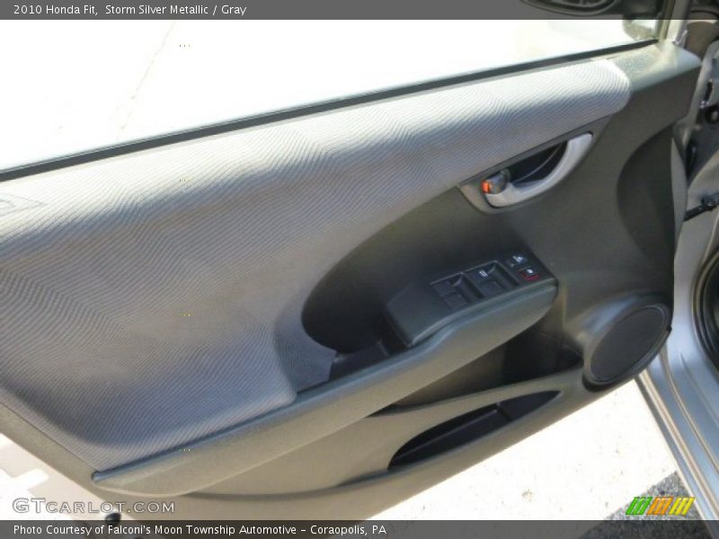 Storm Silver Metallic / Gray 2010 Honda Fit