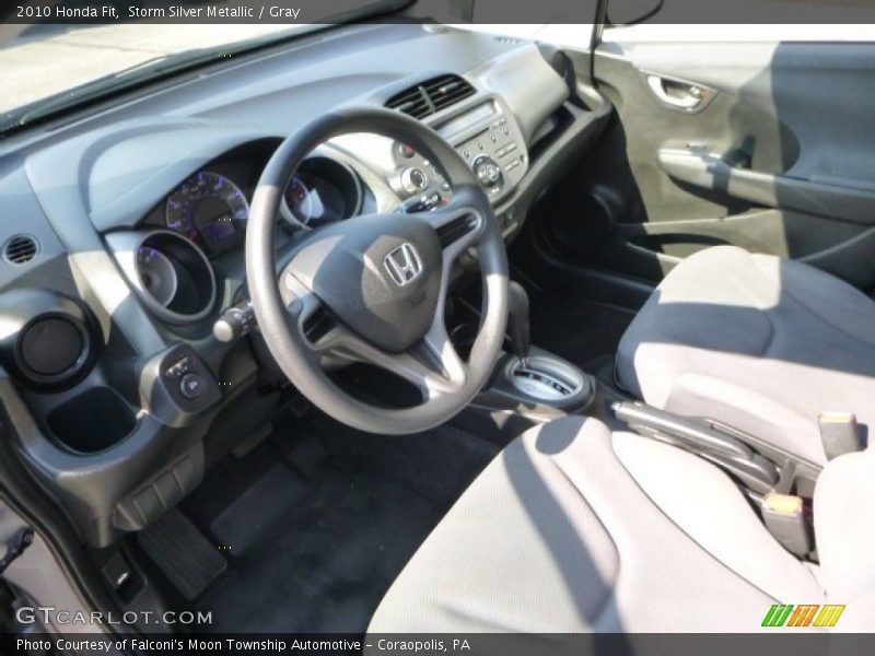 Storm Silver Metallic / Gray 2010 Honda Fit