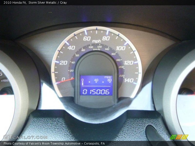 Storm Silver Metallic / Gray 2010 Honda Fit