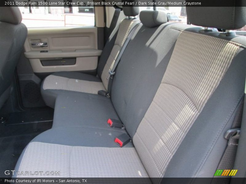 Brilliant Black Crystal Pearl / Dark Slate Gray/Medium Graystone 2011 Dodge Ram 1500 Lone Star Crew Cab