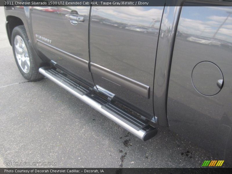 Taupe Gray Metallic / Ebony 2011 Chevrolet Silverado 1500 LTZ Extended Cab 4x4