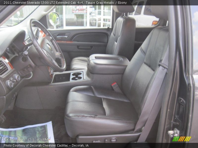 Taupe Gray Metallic / Ebony 2011 Chevrolet Silverado 1500 LTZ Extended Cab 4x4