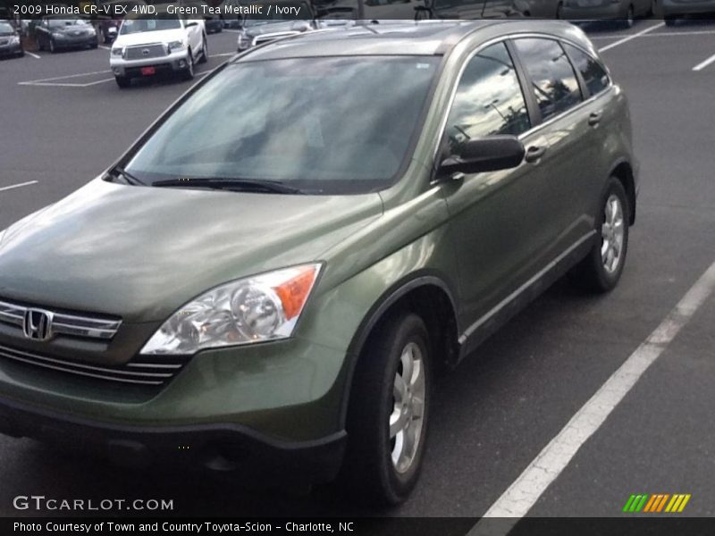 Green Tea Metallic / Ivory 2009 Honda CR-V EX 4WD
