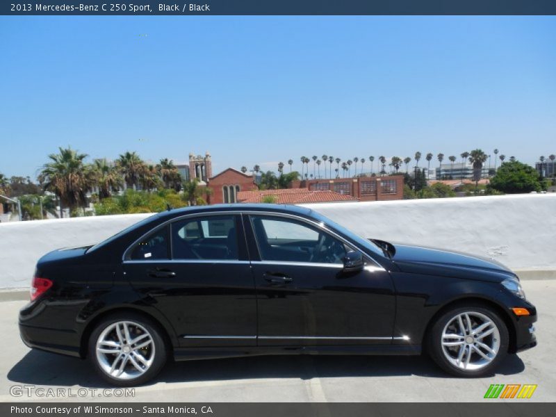 Black / Black 2013 Mercedes-Benz C 250 Sport