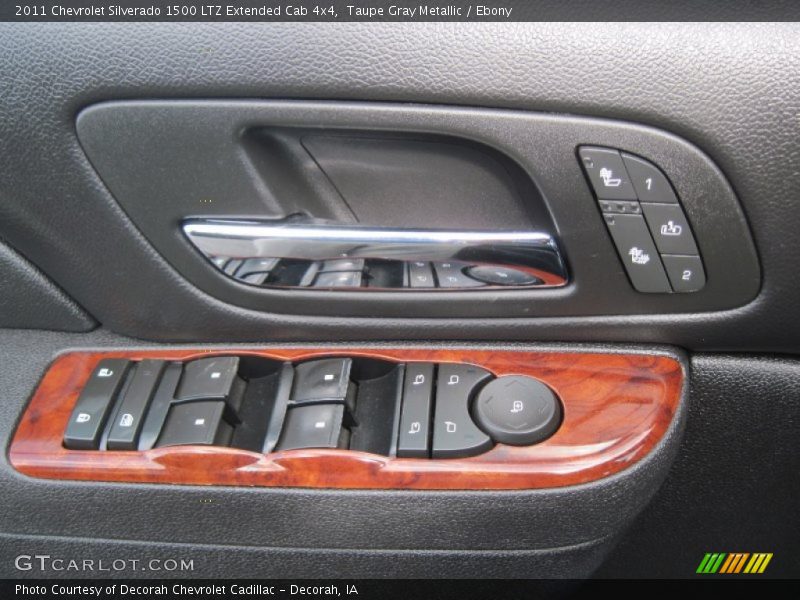 Taupe Gray Metallic / Ebony 2011 Chevrolet Silverado 1500 LTZ Extended Cab 4x4