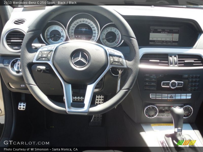 Black / Black 2013 Mercedes-Benz C 250 Sport
