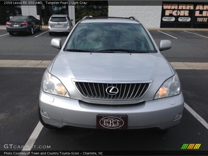 Tungsten Pearl / Light Gray 2009 Lexus RX 350 AWD