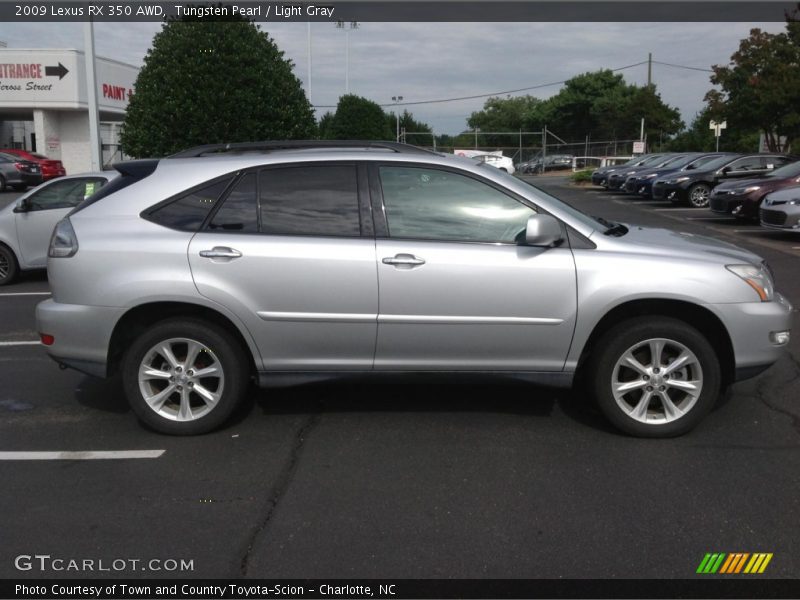 Tungsten Pearl / Light Gray 2009 Lexus RX 350 AWD