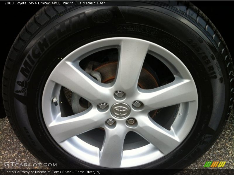 Pacific Blue Metallic / Ash 2008 Toyota RAV4 Limited 4WD